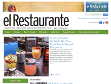 Tablet Screenshot of elrestaurante.com